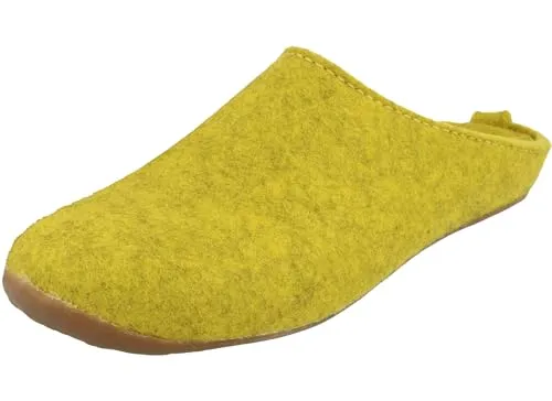 HAFLINGER Damen Herren Hausschuh Pantoffel Everest Fundus 481024, Größe:39 EU, Farbe:Gelb