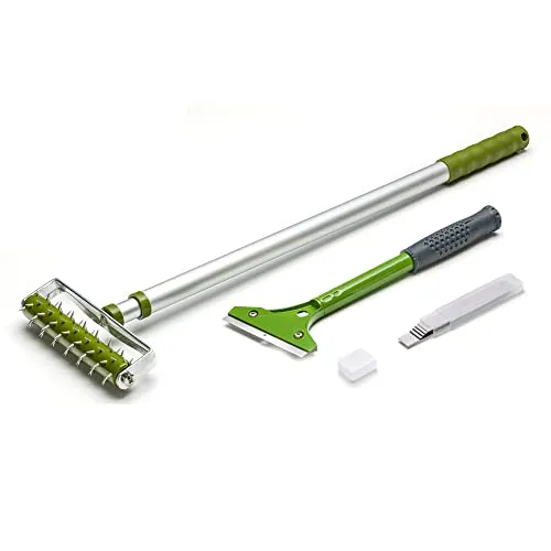 Colorus Tapetenentferner Set 3 tlg | Effizientes Tapetenschaber-Set mit Teleskopgriff