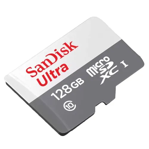 SanDisk Ultra microSD Flash Memory 128GB MicroSDXC UHS-I Class 10