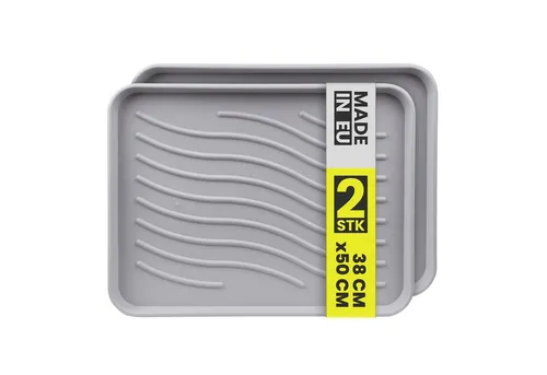 Bestlivings Schuhabtropfschale mit 2,5 cm hohem Rand (2-tlg)
