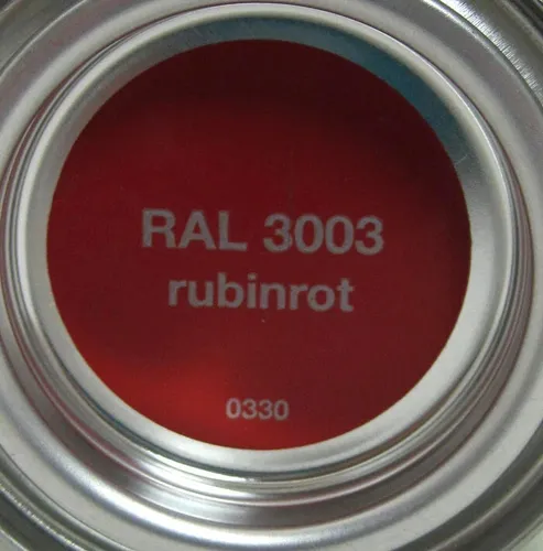 Home Buntlack - Acryllack, seidenmatt, Ral 3003 Rubinrot,2 mal 125 ml 24€/L