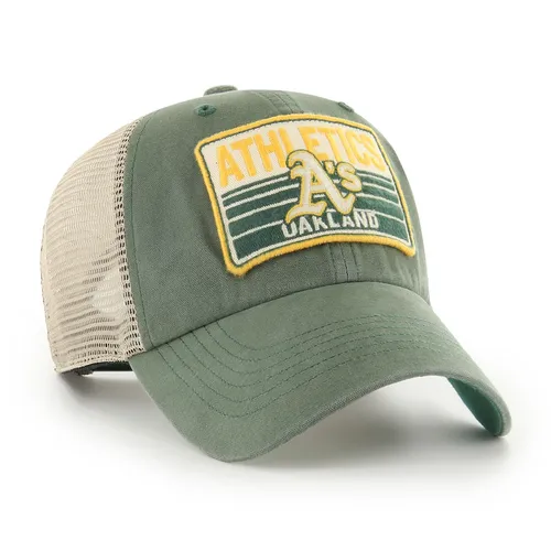 FOUR STROKE Oakland Athletics Trucker Cap - Hüte & Mützen für Herren, stylische Vintage-Optik in Celtic Green, ideal für den Sommer und Freizeitaktivitäten.