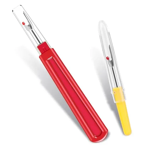 Nahttrenner Set, 2 Größen Faden Trenner, Seam Ripper Kit, Bunte Faden Unpicker für Hand Nähen Sticken Kreuzstich