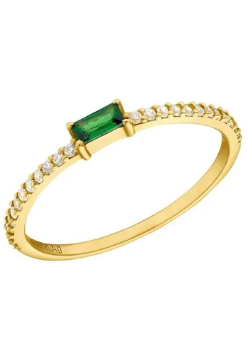 Amor Ring 925 Sterling Silber Damenring mit Zirkonia, Gold von Amor