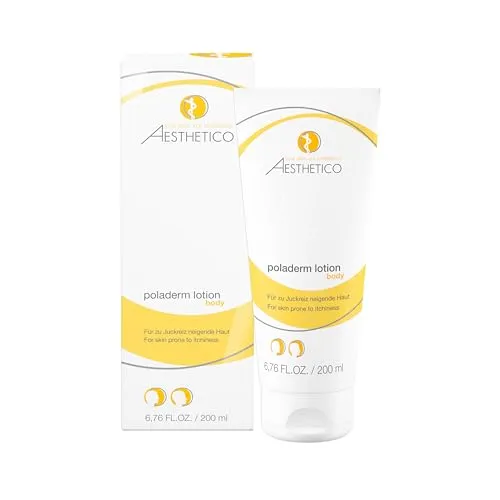 AESTHETICO poladerm Lotion 200 ml - Tagespflege für trockene Haut, spendet intensive Feuchtigkeit und stärkt die Hautbarriere für ein geschmeidiges Hautgefühl.