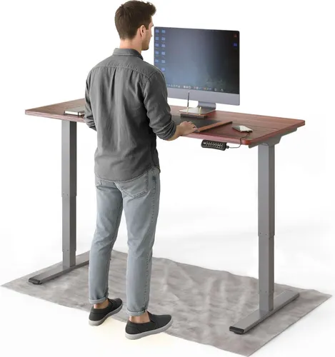 DESKSPACE Schreibtisch Pro Plus Höhenverstellbar mit Memory-Funktion - Höhenverstellbarer elektrischer Schreibtisch mit modernem Design und stabiler Konstruktion. Ideal für Büro und Homeoffice, bietet er Komfort durch Memoryfunktion und Kollisionsschutz. Maße: 140 x 70 cm.