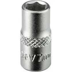 Stecknuss Sechskant 7mm 6 Kant 1/4' Kurz (cr-v)