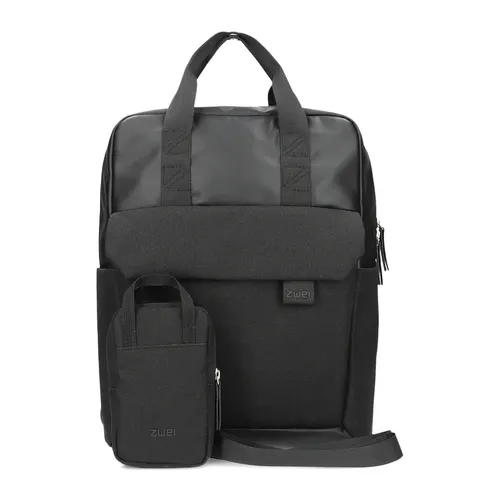 zwei Lou LUR160 Rucksack 40 cm (schwarz) - Rucksäcke mit 10 Litern Volumen, ideal für Alltag und Reisen. Mit Mesh-Rückenpolsterung für hohen Tragekomfort und flexiblen Tragemöglichkeiten dank gepolsterter Gurte.