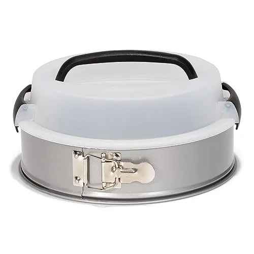 Silver-Top Abschließbare Kuchenform 24 cm mit Deckel in silber von Patisse