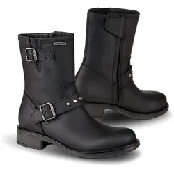 Falco Dany 2 Damen Stiefel - Wasserdicht Schwarz 38 - Robuste Damenstiefel aus hochwertigem Leder mit verstärktem Knöchel- und Zehenschutz. Ideal für alle Wetterbedingungen, mit rutschfester Gummisohle für optimalen Halt.
