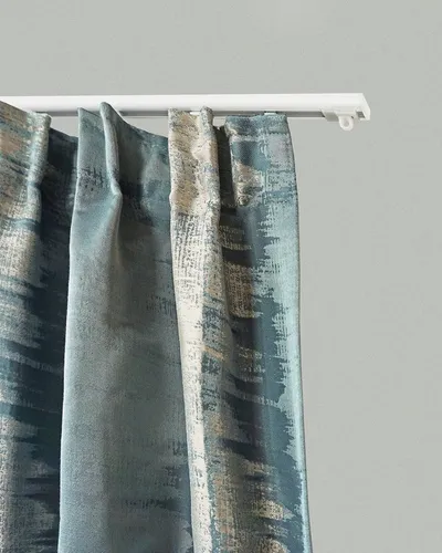 GARESA Gardinenschiene 100 - 1-läufige Aluminium-Innenlaufgarnitur - Schlichte Aluminium-Gardinenschiene mit Schnellspanner, ideal für Deckenmontage. Verlängerbar und in verschiedenen Farben erhältlich. Perfekt für individuelle Raumgestaltungen.