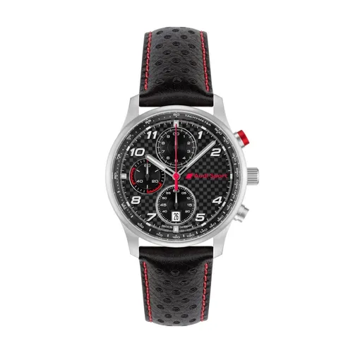Audi Sport Chronograph Herren Edelstahl & Carbon