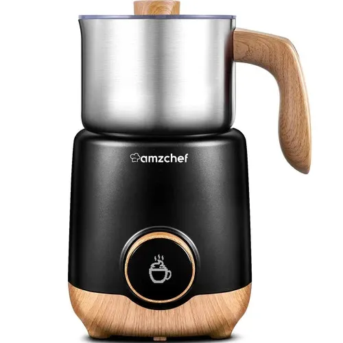AMZCHEF 8-IN-1 Automatischer Milchaufschäumer 550 Watt - Automatischer Milchaufschäumer mit 8 Funktionen für perfekten Milchschaum, heiße und kalte Milch. Effiziente Induktionserwärmung sorgt für gleichmäßige Ergebnisse ohne Überhitzung.