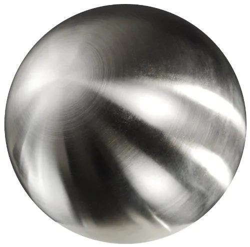 Edelstahlkugel, Hohlkugel. Farbe: gebürstet, matt, Silber. Ca 60 mm.