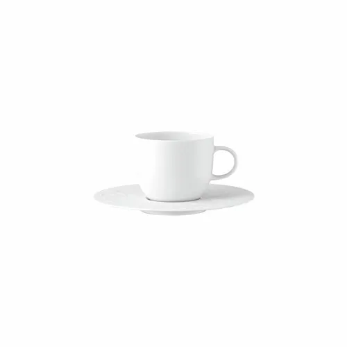 Rosenthal Kaffeetasse Zauberflöte mit Untertasse – Elegantes Porzellan in Weiß - Hochwertige Kaffeetasse mit passender Untertasse, ideal für stilvolle Kaffeepausen. Das edle Porzellan sorgt für ein elegantes Ambiente.