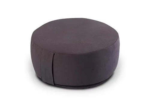 Amagohome Yogakissen - Rundes Bodenkissen mit Buchweizenschalen - Sportmatten: Hochwertiges Yogakissen aus 100% Baumwolle, gefüllt mit Buchweizenschalen für optimalen Komfort bei Meditation und Yoga.