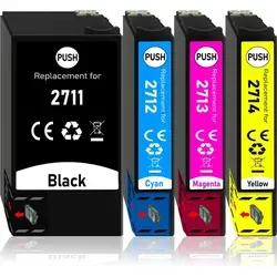 12er Pack Druckerpatronen 27 27XL für Epson WF-3620 - Kompatible Druckerpatronen für Epson WF-3620, ideal für hohe Druckvolumen. Mit XL-Kapazität für weniger Wechsel und brillante Druckqualität. Perfekt für Büro und Zuhause.