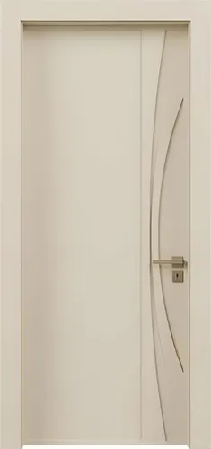 Edle Beige Kompletttür aus PVC-Holz – Design für Ihre Räume - Moderne Kompletttür in Beige mit 1 Türblatt, ideal für verschiedene Zimmer. Hochwertige Verarbeitung und ansprechendes Design für eine stilvolle Raumgestaltung.