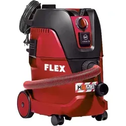 Flex VCE 22 M MC Sicherheitssauger - Stabstaubsauger mit automatischer Filterabreinigung, 20 l Behältervolumen und 1200 Watt Leistung für effizientes Absaugen von Flüssigkeiten und Staub.