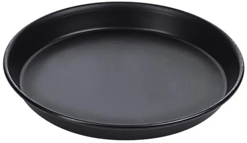 Contacto Pizzablech aus Schwarzblech, ∅20 cm, 2,5 cm hoch, gebördelter Rand, Gastro-Qualität, Nicht spülmaschinengeeignet