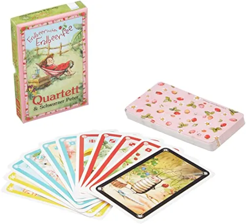 Erdbeerinchen Erdbeerfee. Kartenspiel: Spielkarten für 