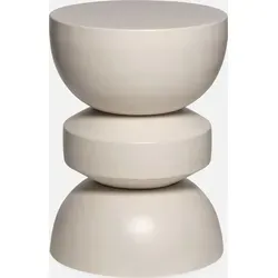 Beistelltisch Assa, elfenbeinweiß, Ø32 x H 44,5cm in beige von SWEEEK