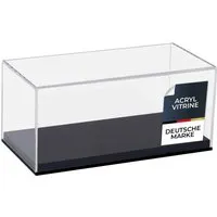 HMF Vitrine elegante Acryl Vitrine für Sammelstücke - Vitrinenschränke, schützt Sammlerstücke stilvoll vor Staub und UV-Strahlen mit kratzfestem, transparentem Acryl und edlem Spiegeleffekt.