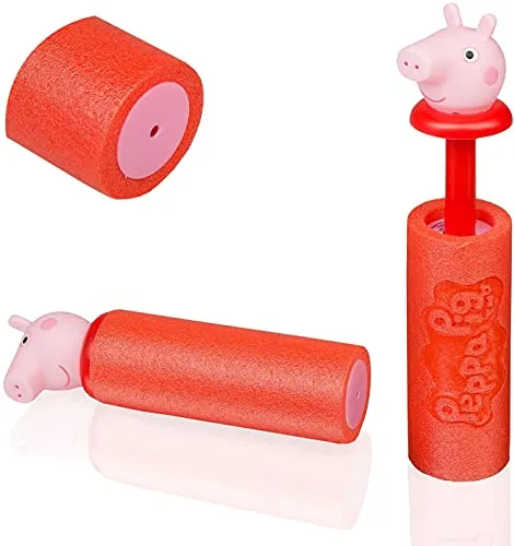Smart-Planet 2X Wasserspritzpistole Peppa Pig Mini Schaumstoff Wasserpistole Foam Shooter - Wasser Spritzpistole - das Spielzeug für Garten Schwimmbad Hallenbad