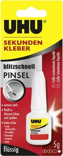 UHU blitzschnell PINSEL Sekundenkleber 45545 5g