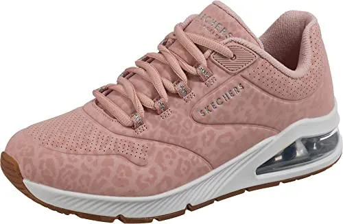 Skechers Damen UNO 2-In-Kat-Neato Sneaker, Rosa 01, 37 EU - Damen-Sneaker mit flexibler Traktions-Laufsohle und luftgekühlter Innensohle aus Memory-Schaum für leichten Tragekomfort den ganzen Tag.
