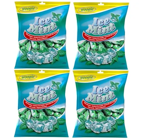 Woogie Ice Mint Bonbons Gefüllte Minzbonbons Vorteilspackung 4 x 170g