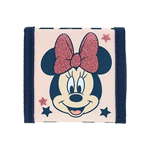 Textiel Trade Disney Minnie Mouse Geldbörse für Kinder, Leopardenmuster, rose, One size