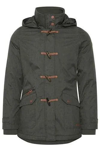 OXMO OXBrooke Damen Winterparka im Dufflecoat Stil - Funktionsjacke, hochwertig und nachhaltig produziert, ideal für Übergangszeiten und sorgt für angenehmen Tragekomfort.