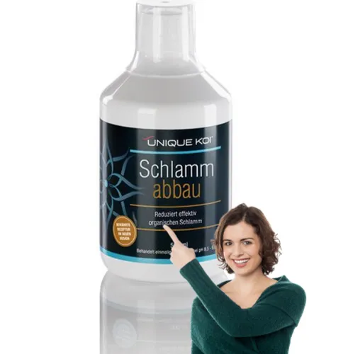 Unique Koi - Schlammabbau - 1000 ml für 40 m² Beschleunigt Zersetzung