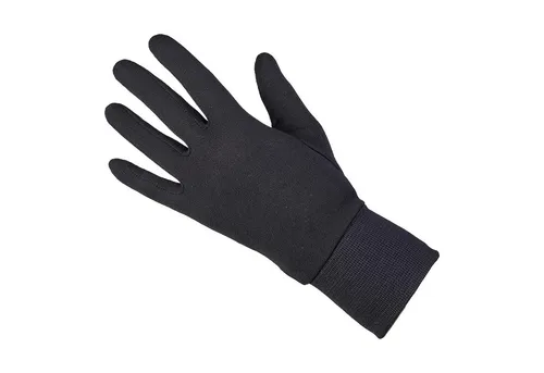 Areco Damen Seidenhandschuh / Seidenunterziehhandschuhe Handschuhe, Schwarz, 6