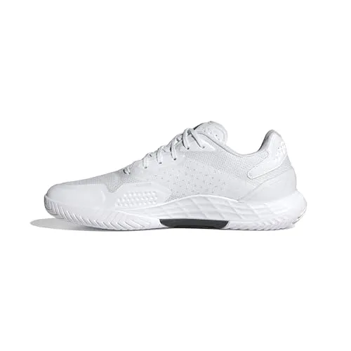 adidas Herren Defiant Speed 2 Tennis Shoes - Hochwertige Tennisschuhe in Cloud White/Core Black/Grey One, Größe 44 EU - Tennisschuhe mit atmungsaktivem Mesh-Obermaterial und Lightstrike Dämpfung für optimalen Komfort und Leistung auf dem Platz.