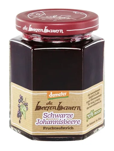 Fruchtaufstrich - Johannisbeer schwarz 200g | BEERENBAUERN
