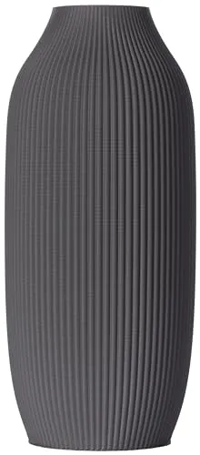 3D Vase Dekovase Stella M 22,5cm in grau von 3D Vase