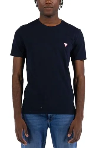 GUESS JEANS T-SHIRT MANICHE CORTE UOMO BLU von GUESS