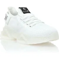 Runner Sneaker Iconic Plein von Plein - Unisex-Slipper aus Techno-Mesh mit rutschsicherer Gummilaufsohle. Der Schnürverschluss und die hochdämpfende, durchsichtige Zwischensohle sorgen für Komfort und Stil.