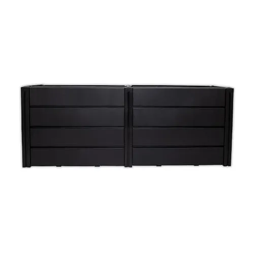 NEUSTANLO | Hochbeet Beetlo XL | schmal | 158×44×61 cm | 392L | wetterfester Kunststoff | pflegeleichtes Gartenbeet | Steckmontage ohne Werkzeug | ideal als Blumen- & Pflanzenbeet | Made in Germany