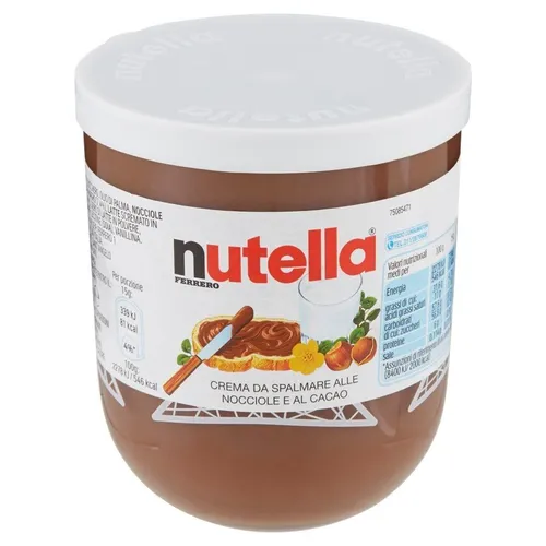 Ferrero Nutella Nuss Haselnuss Schokolade 200g - Schokoladencreme & süße Aufstriche, cremiger Haselnuss-Schokoaufstrich aus Italien, perfekt für Brot und Desserts.