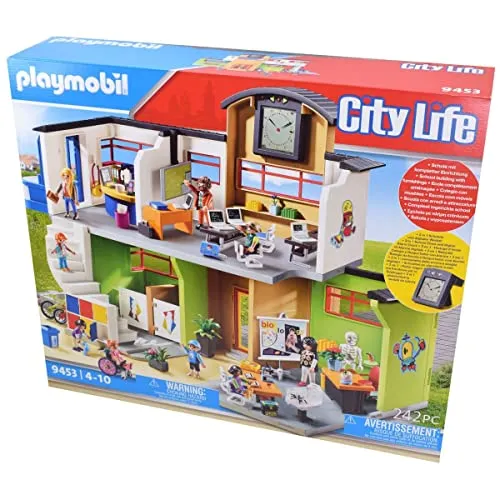 PLAYMOBIL City Life 9453 Große Schule mit Zwei Klassenzimmern
