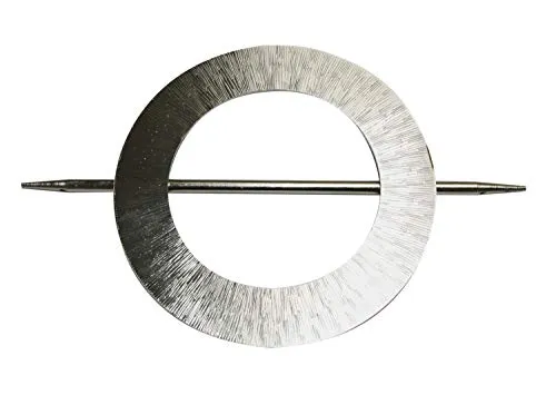 GARDINIA Dekospange Mars mit Stab - Raffhalter für Gardinen, edles Design in Edelstahl-Optik, ermöglicht individuelles Dekorieren und Raffen von Stoffen mit einfachem Halt.