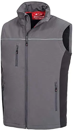 Produktbild Nitras Herren Nitras Motion Tex Light Softshellweste Apache größe L in grau schwarz, Grau, L EU