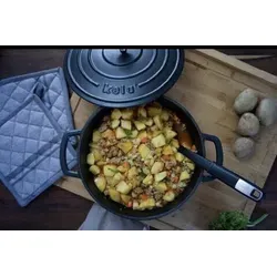 Gusseisen Bräter CALIDO oval hellgrau von Kela