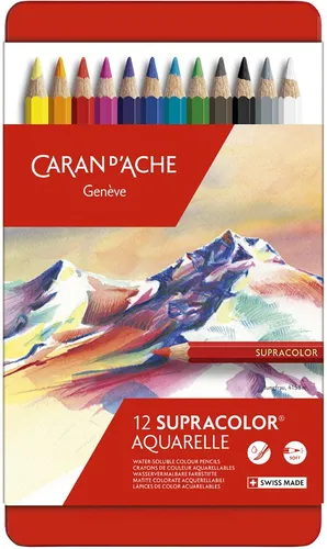 CARAN D'ACHE Buntstifte SUPRACOLOR 12er Metalletui von Caran d'Ache