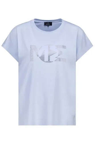 Monari Kurzarmhemd T-Shirt - Elegantes Kurzarmhemd aus feiner Baumwoll-Modal-Mischung, ideal für den modischen Alltag. Die funkelnden Strasssteine verleihen jedem Outfit einen besonderen Akzent.