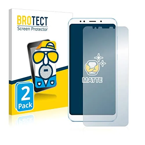 BROTECT Entspiegelungs-Schutzfolie für Xiaomi Redmi 5 Plus (2 Stück) Matte Displayschutz-Folie, Anti-Reflex, Anti-Fingerprint