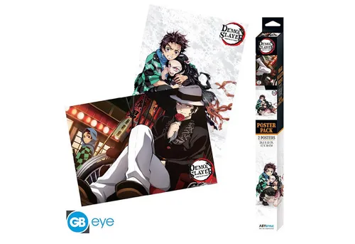 ABYstyle Poster DEMON SLAYER - Set 2 Posters Chibi 52x38 - Series 3
